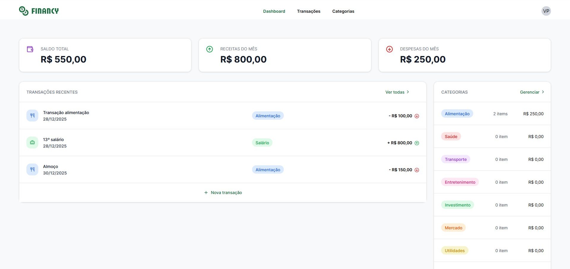 Faculdade de Tecnologia Rocketseat - Financy Faculdade de Tecnologia Rocketseat - Financy